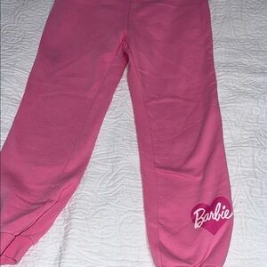 Barbie Pink Heart Logo Sweatpants for Kids